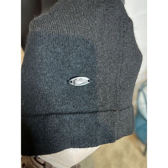 LACOSTE WOMENS (40)- 8/M Black 100% Merino Wool Sweater Dress/Tunic‎ - Picture 6 of 7